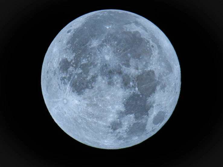 an image of the full moon taken from above