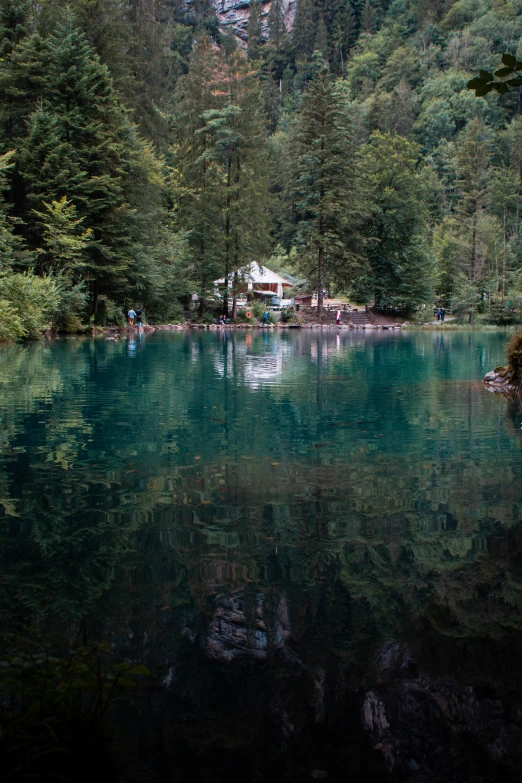 the water looks like this is reflecting people