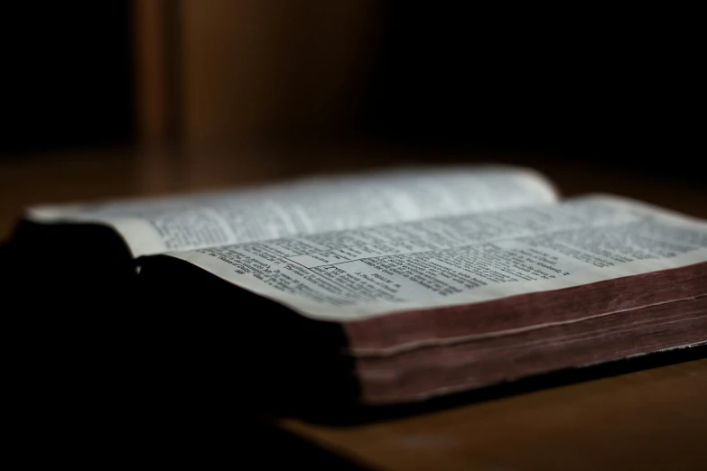 a close up view of a book with page pages still together