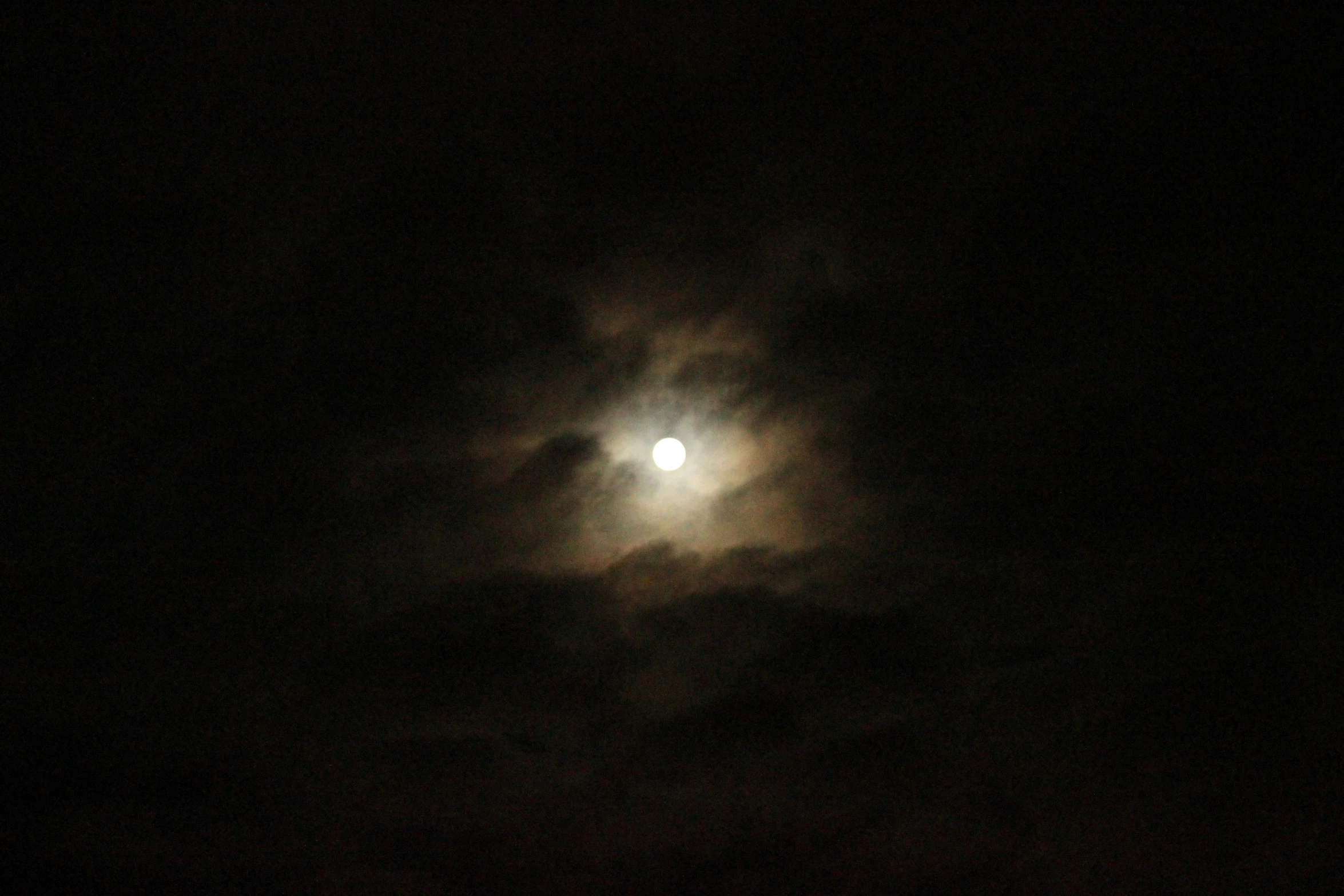 a close up view of a bright white moon in the dark sky