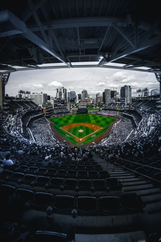 the stadium is empty for baseball players to play