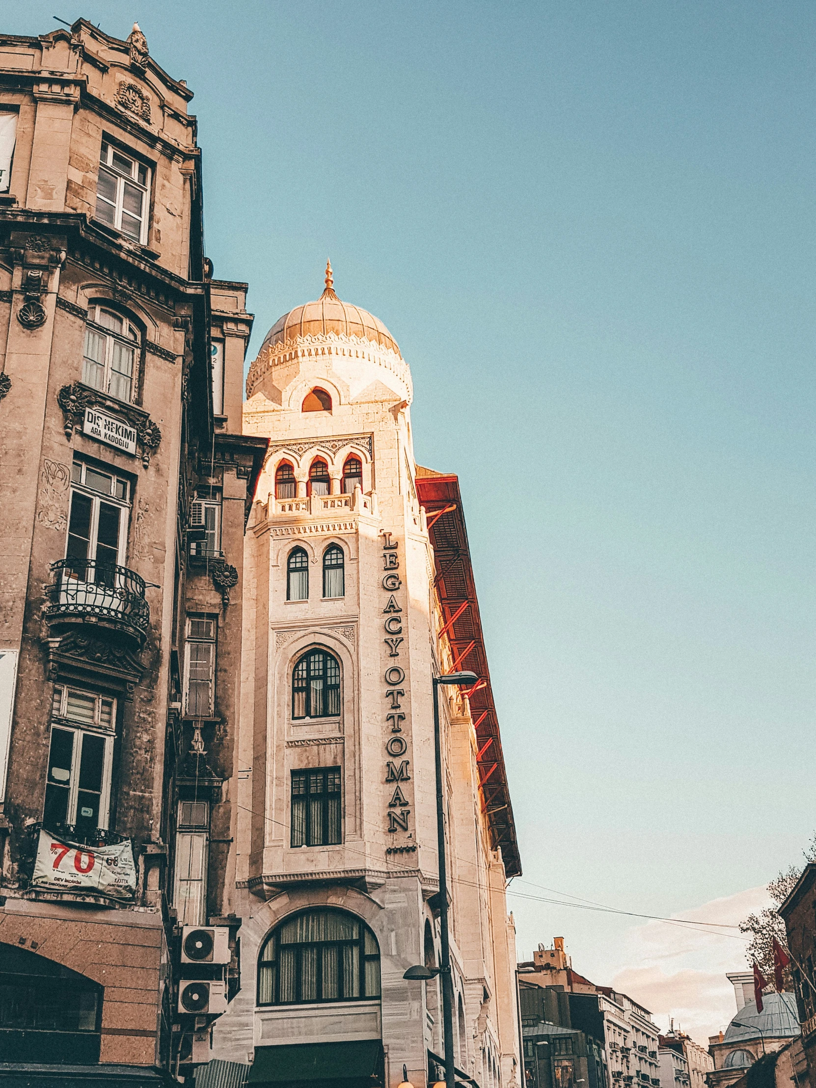 a building on a corner in the city