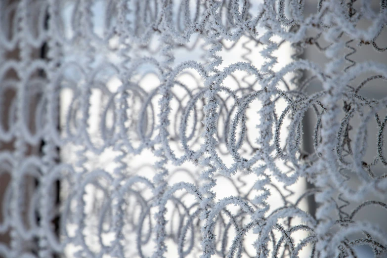 an image of the closeup of lace on a curtain