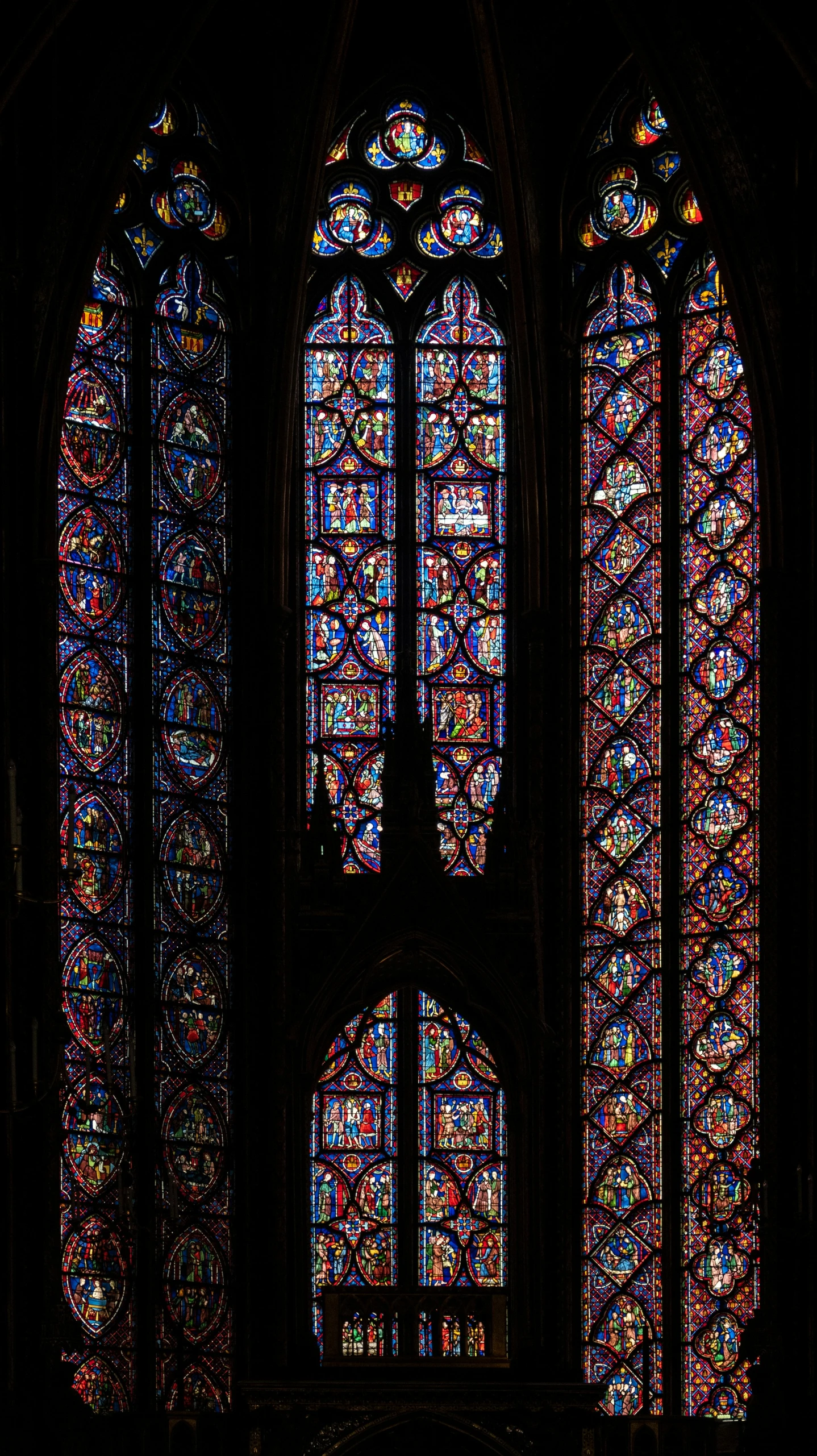 the dark side of the stained glass windows