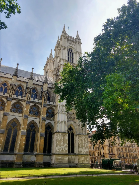 an image of a church with tall tower