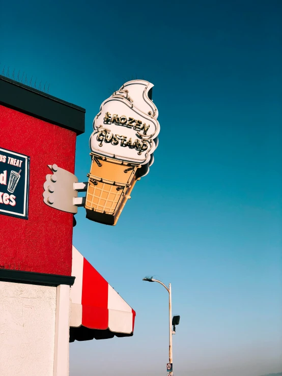 an image of a sign for an ice cream parlor