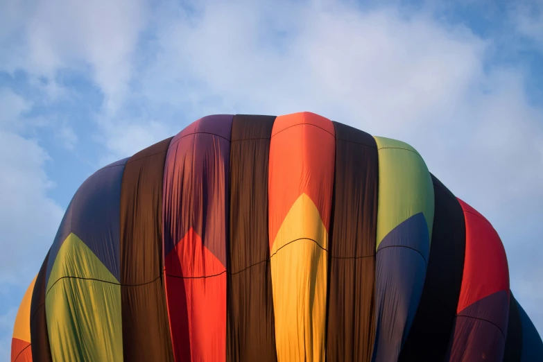 a huge  air balloon that is in the sky