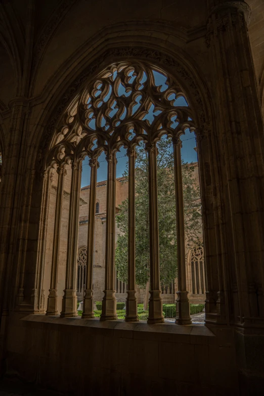 an old cathedral with its massive arch in it