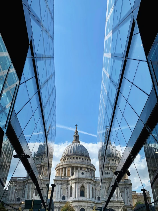 the domes of a building in london as seen from another building