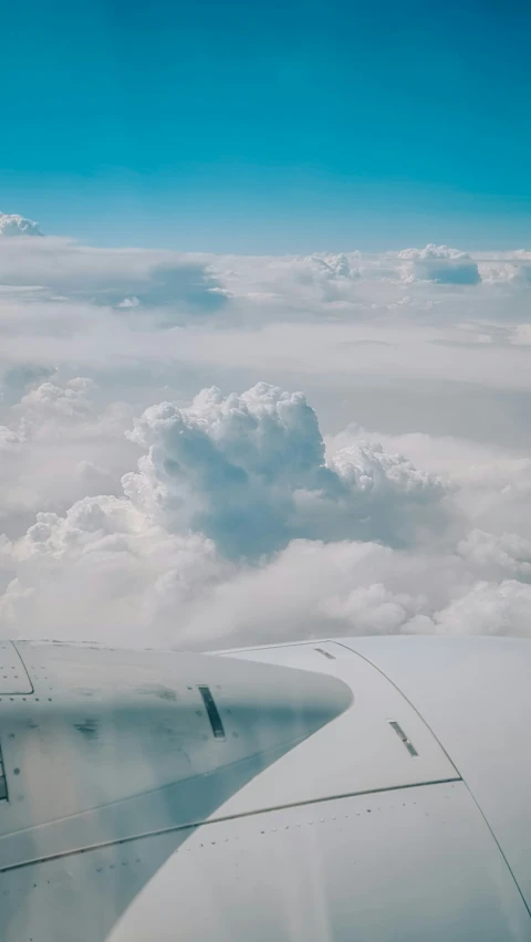 the sky is covered with clouds and blue skies