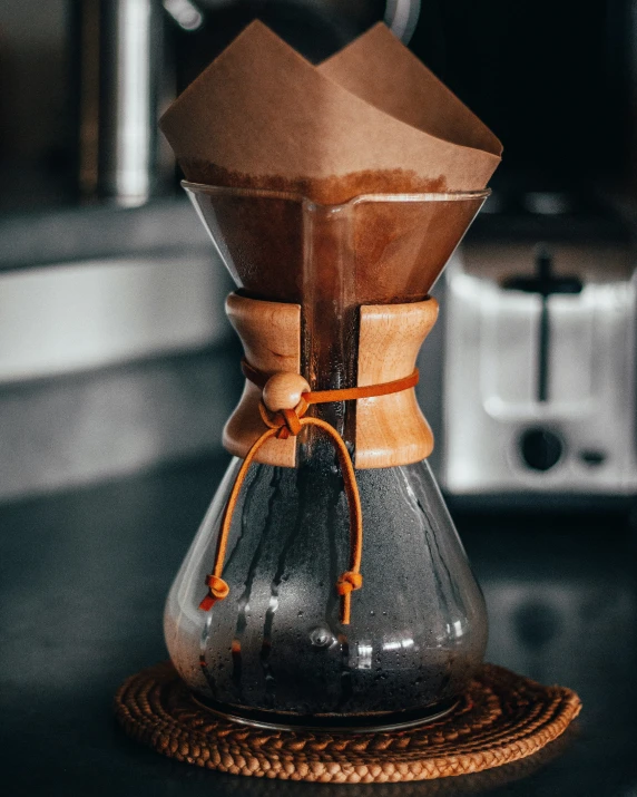 a cup that has been placed on top of a table