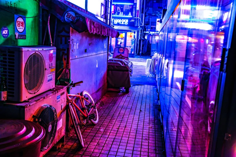 many bicycles are parked near one another on the street