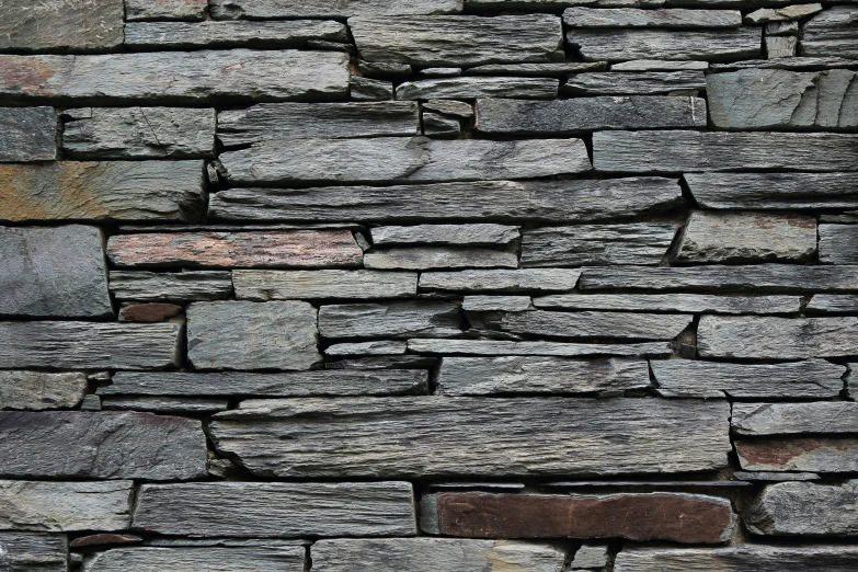 a wall made of small blocks of stones