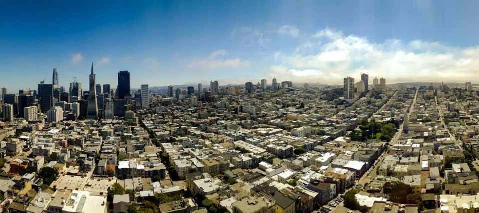 a panoramic view of a large city