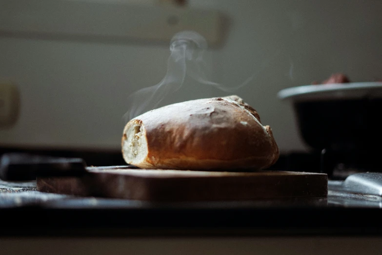 a bread that is laying on some kind of surface