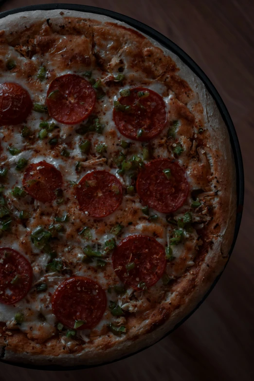 a pizza that is sitting on a table