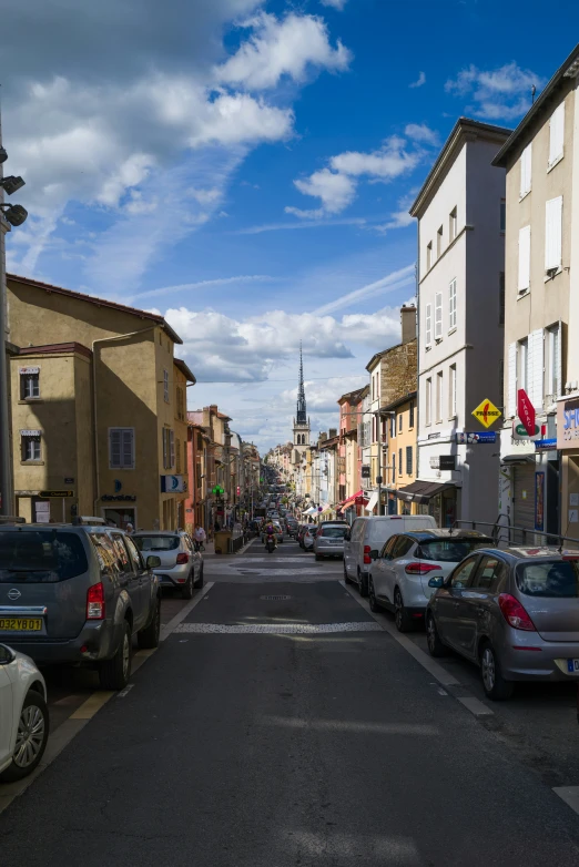 the city's streets have been lined with cars