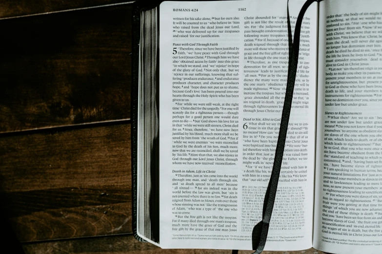 an open book sitting on top of a table