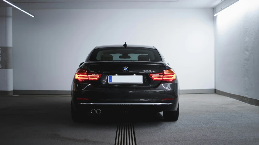 the rear end of a bmw car