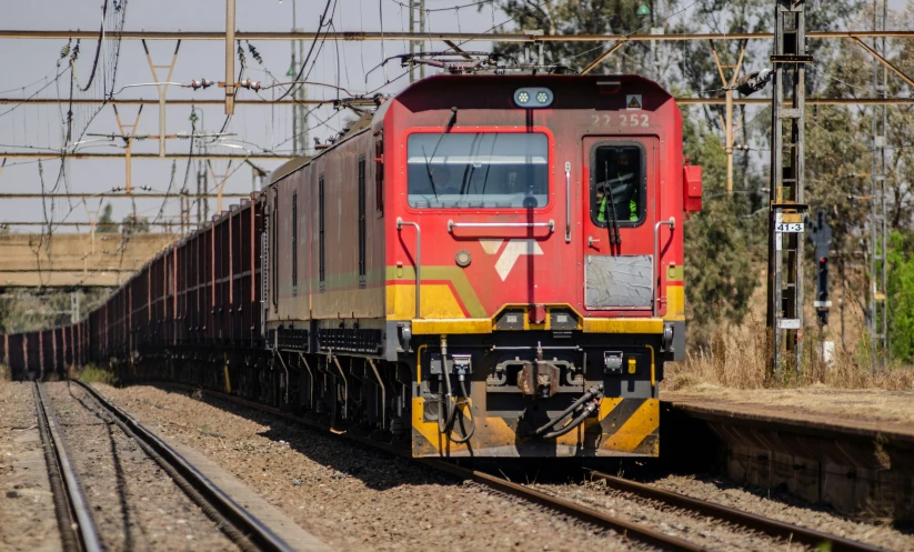 a train that is sitting on a track