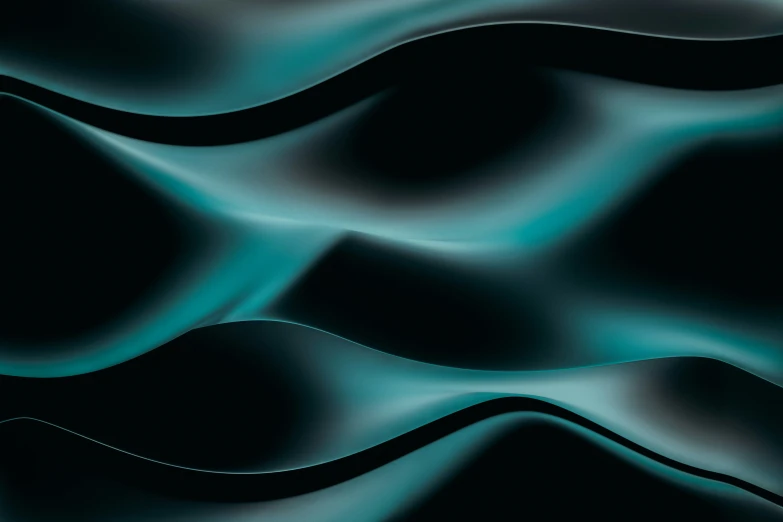 abstract, black and green waves are in a wave pattern