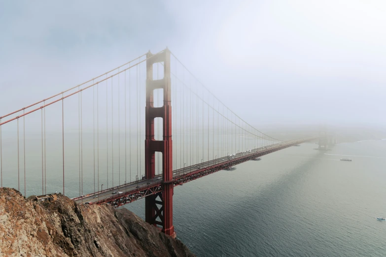 a scenic view of the golden gate bridge in san francisco