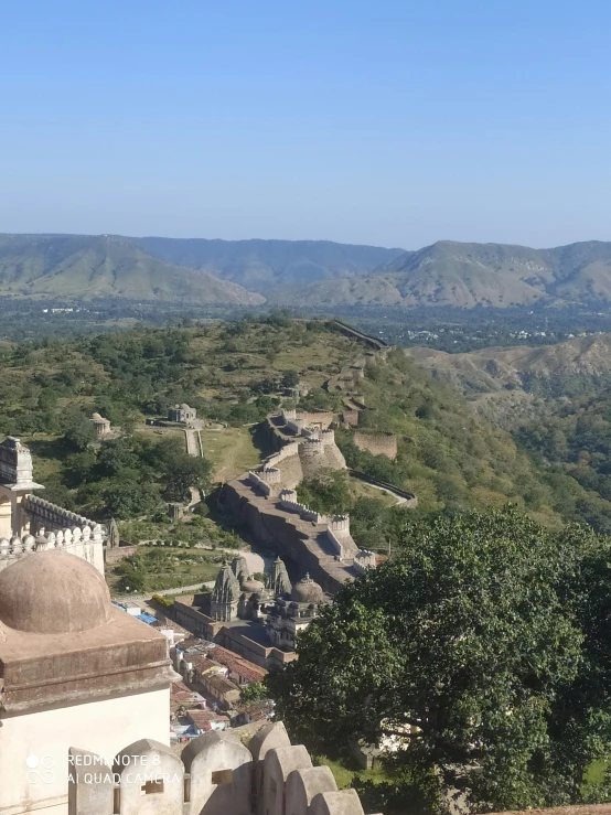 a city that is in the middle of a mountain