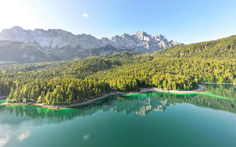 view of the river and its waters from above