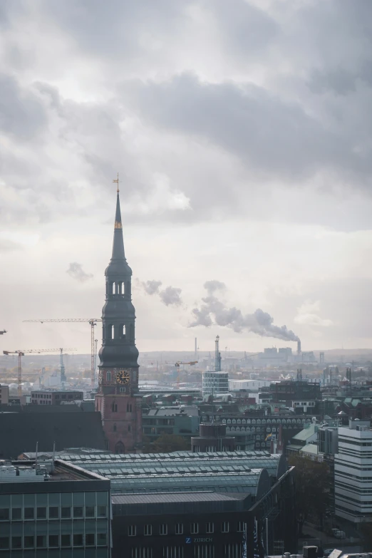 a very tall building with a large clock tower