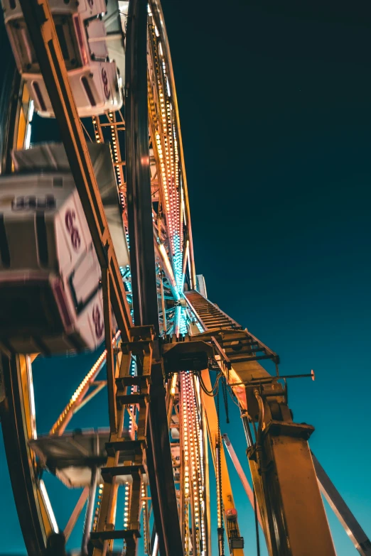 an amut coaster in a carnival park ride