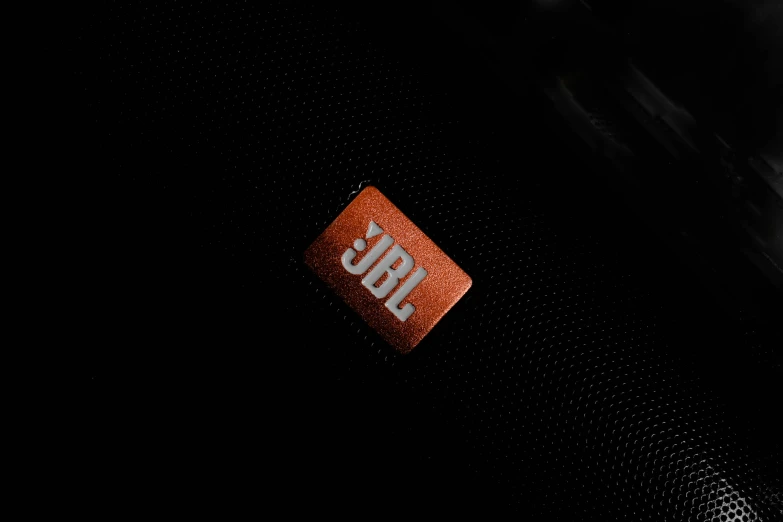 a jbl logo on the side of a piece of luggage