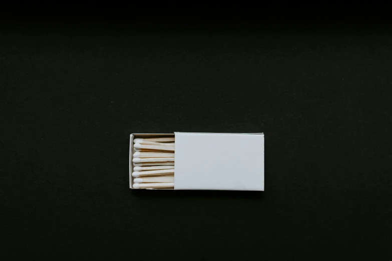 several matches sticks in a white match case