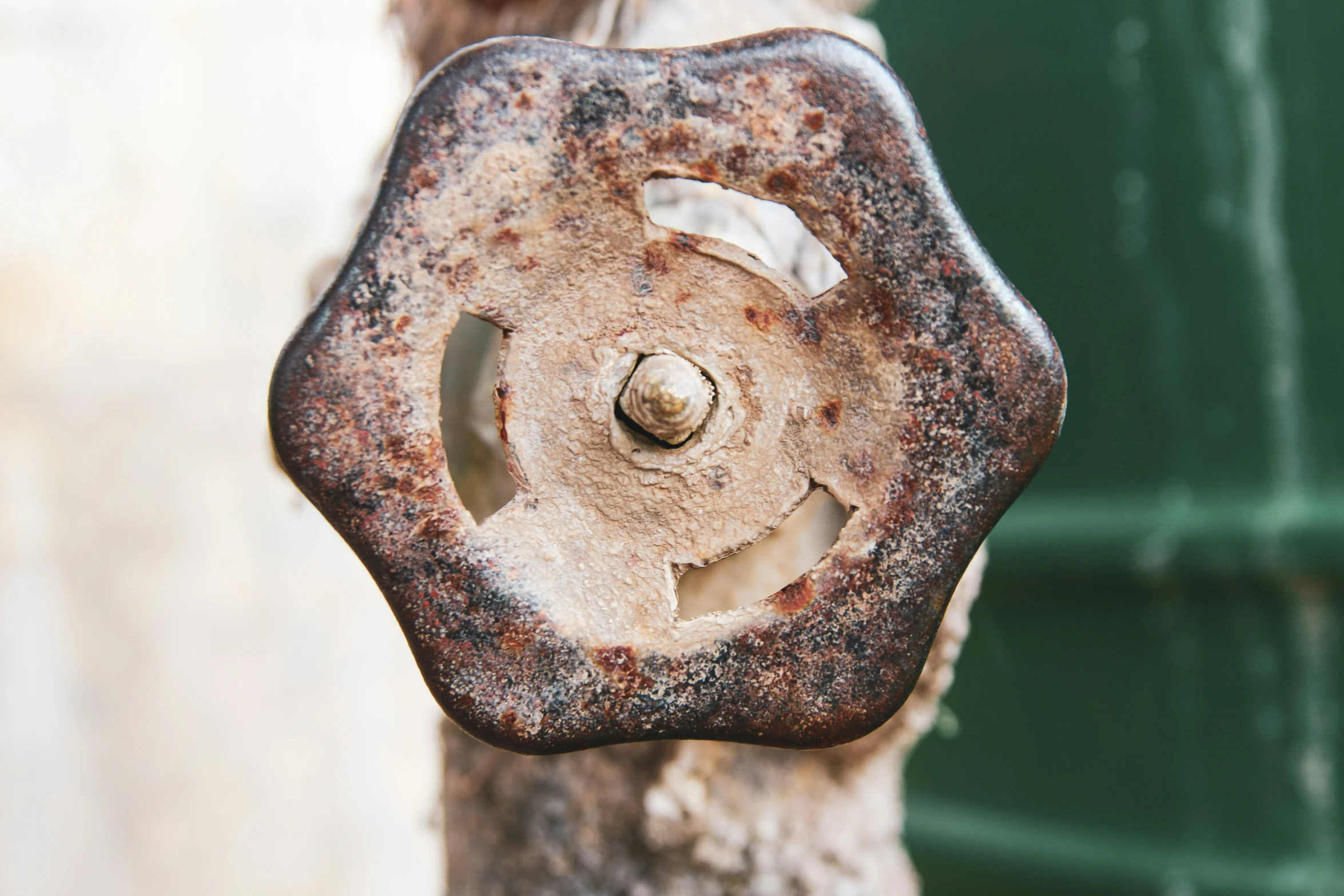 rusted, old piece of equipment that needs repair