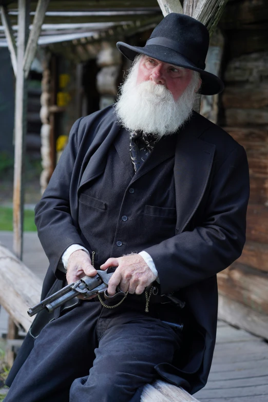 an old man with long white hair and a beard