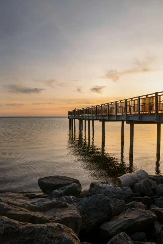 the ocean and pier that was recently under construction