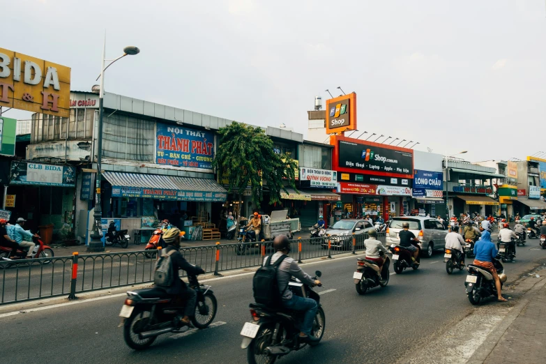 there are many motorcycle riders in this picture