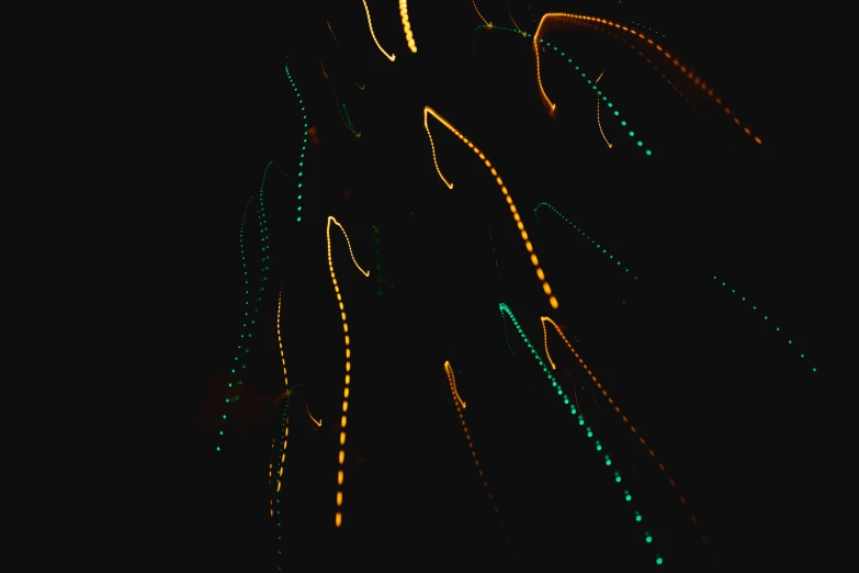 an abstract image with a black background