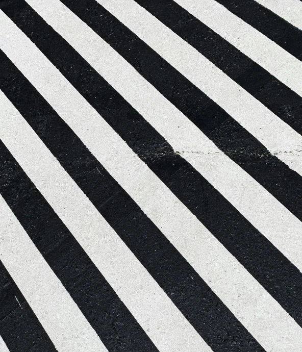 a black and white striped area rug with lines