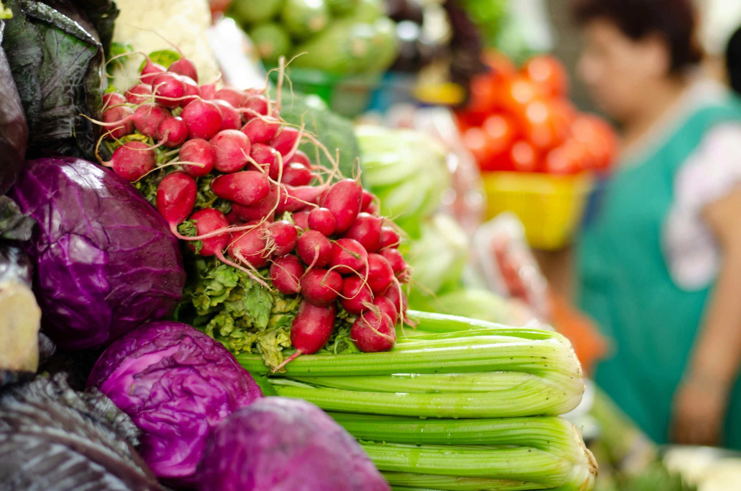 a bunch of different kinds of vegetables being displayed