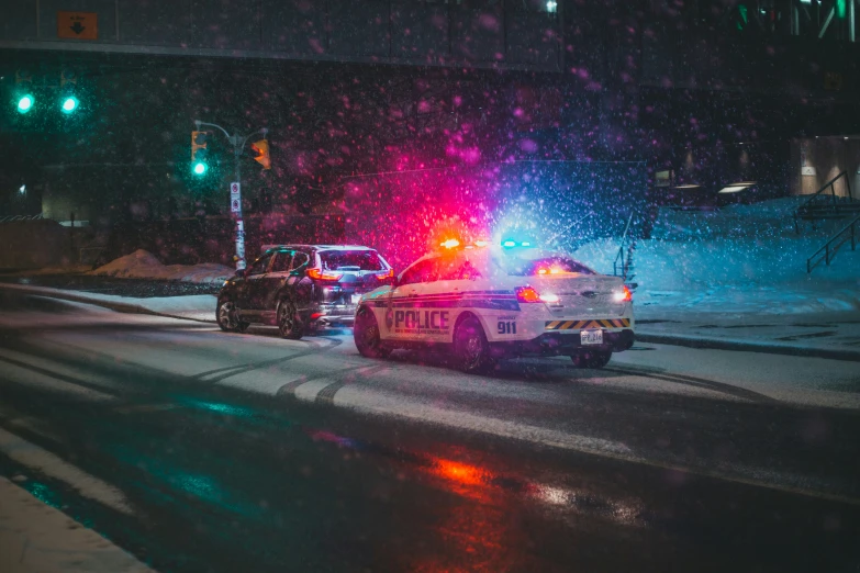 an ambulance at the scene of a shooting