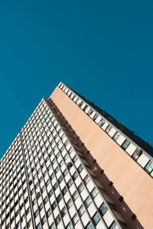 a skyscr with some windows and many balconies