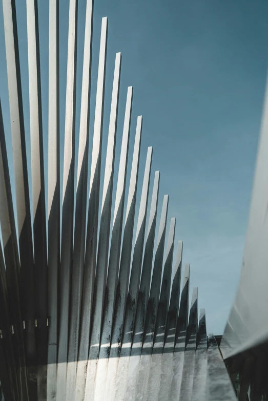 a close - up image of the underside of a building