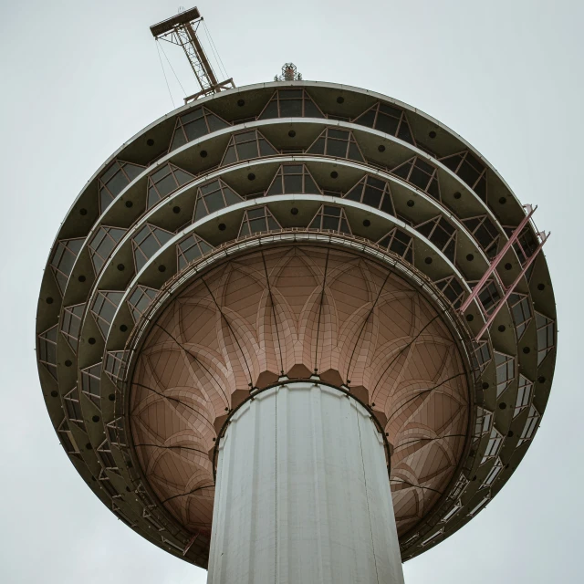 the view from below the antenna looking up