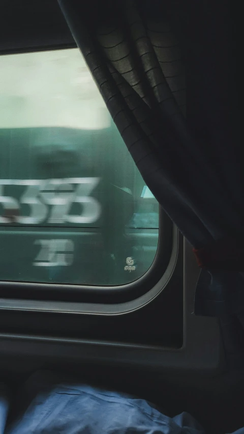 the window of an open vehicle, with the view of the inside