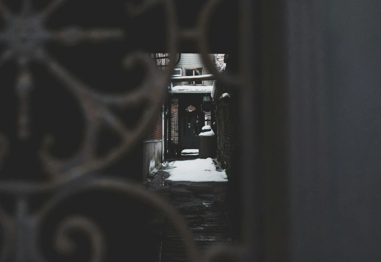 a po looking into the room towards a stairway