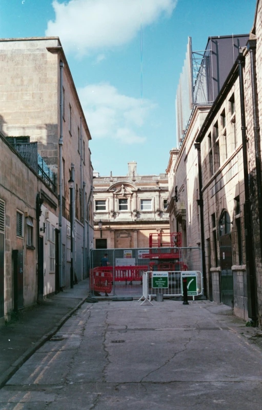 the back streets have buildings on both sides