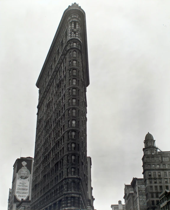 the clock is on the top of the building