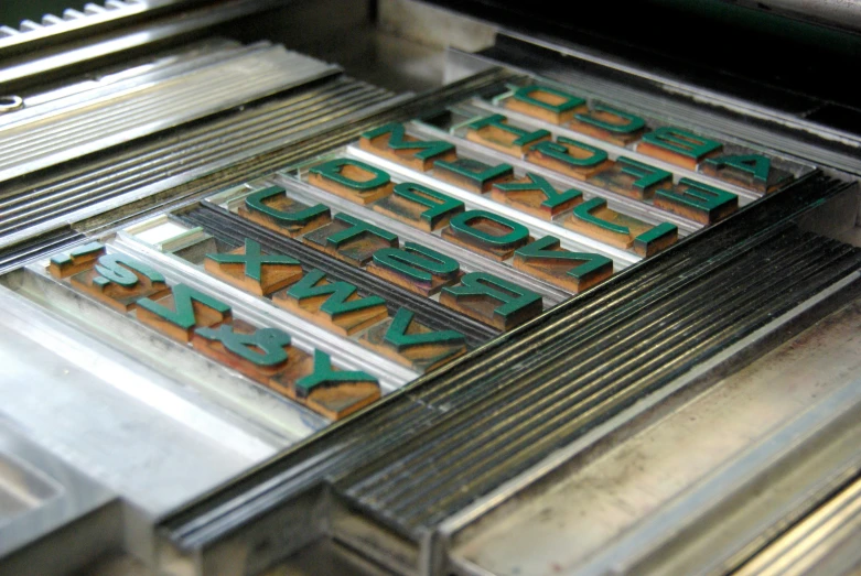 a close up of a machine making cake