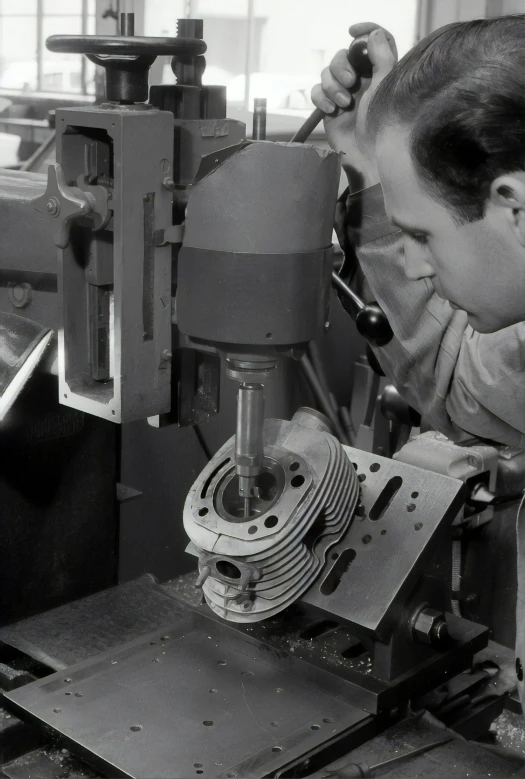 a man at work with a milling machine