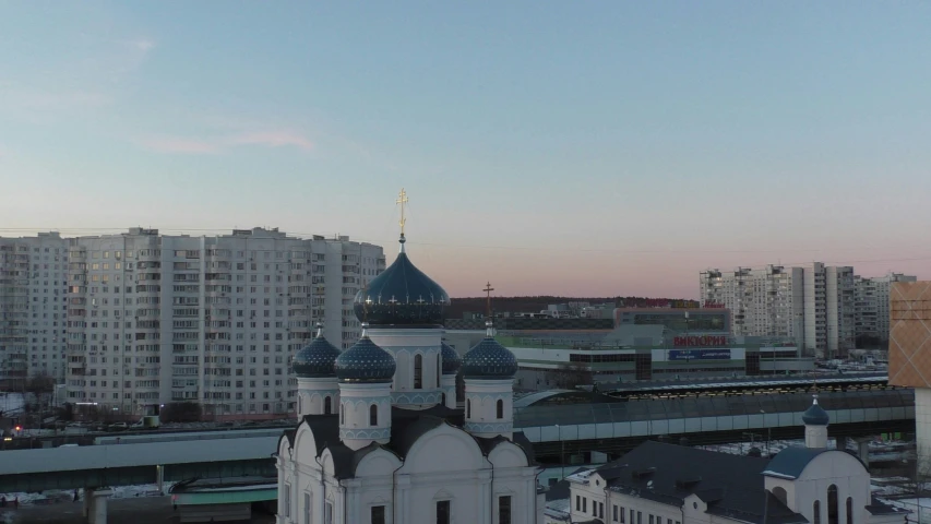 a picture from the roof of a building with buildings and a clock tower